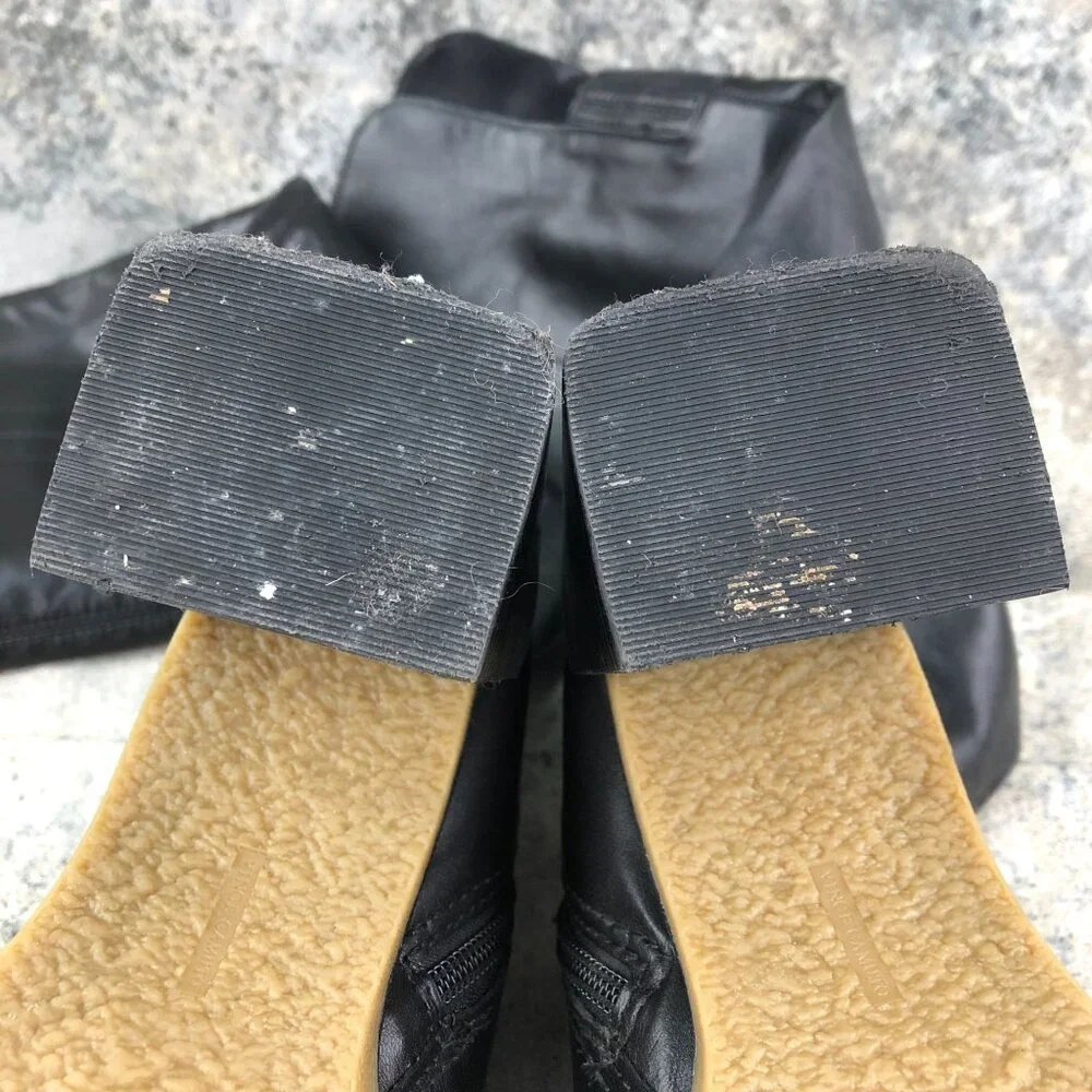 Vince Camuto BRAZIL Women's Size 7M Eyana Black Leather High Heel OTK Tall Boots